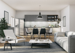 sala e cozinha integradas